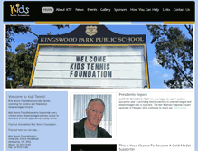 Tablet Screenshot of kidstennisfoundation.com